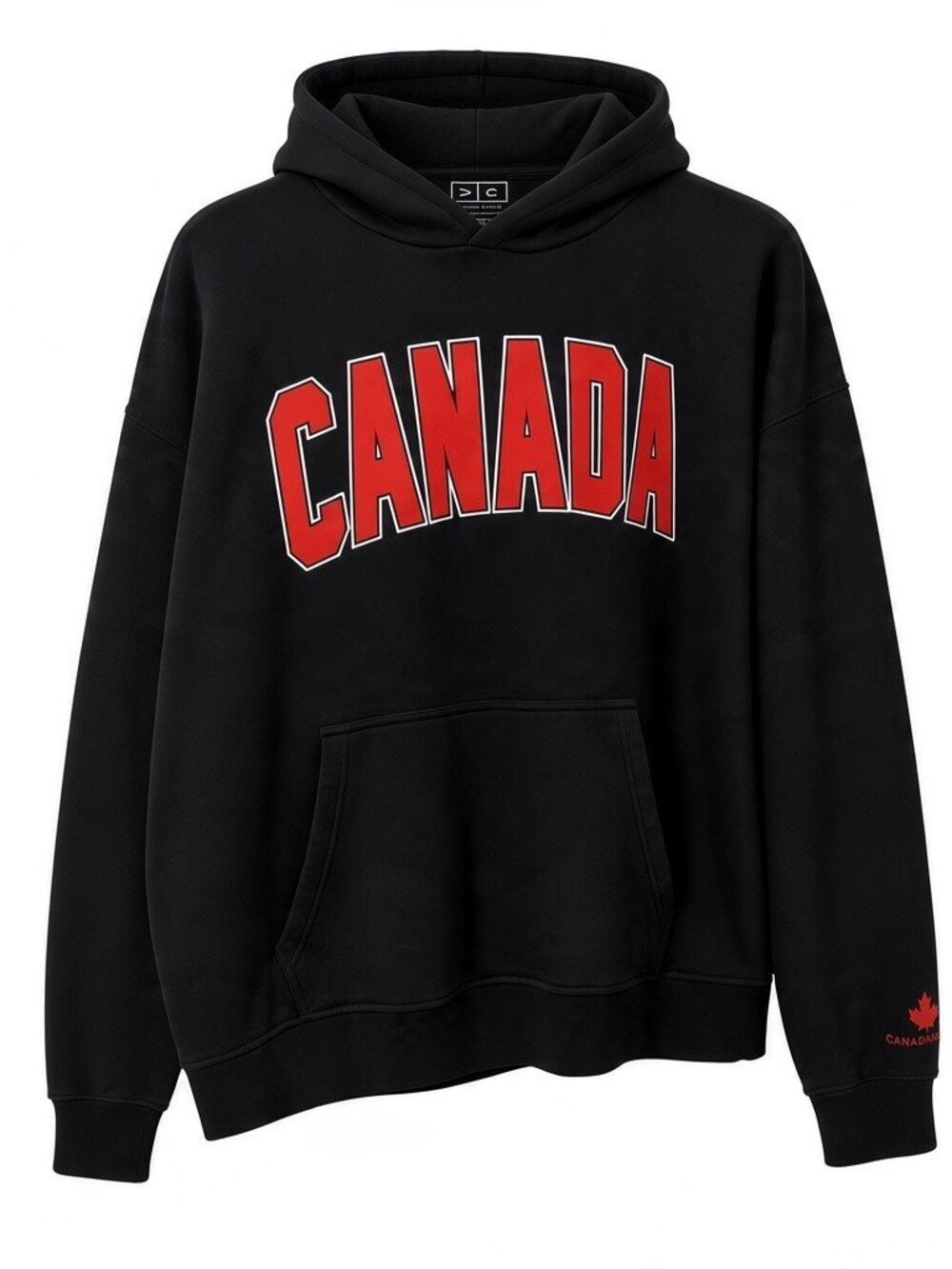 Official FIFA World Cup 2026 Canada Black Hoodie Sweatshirt Size Large